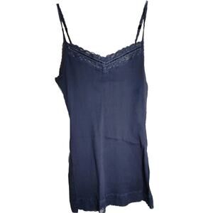 Ellemenno Y2K Smokey‎ Lilac Women's Lace Babydoll Tank Top Size Medium